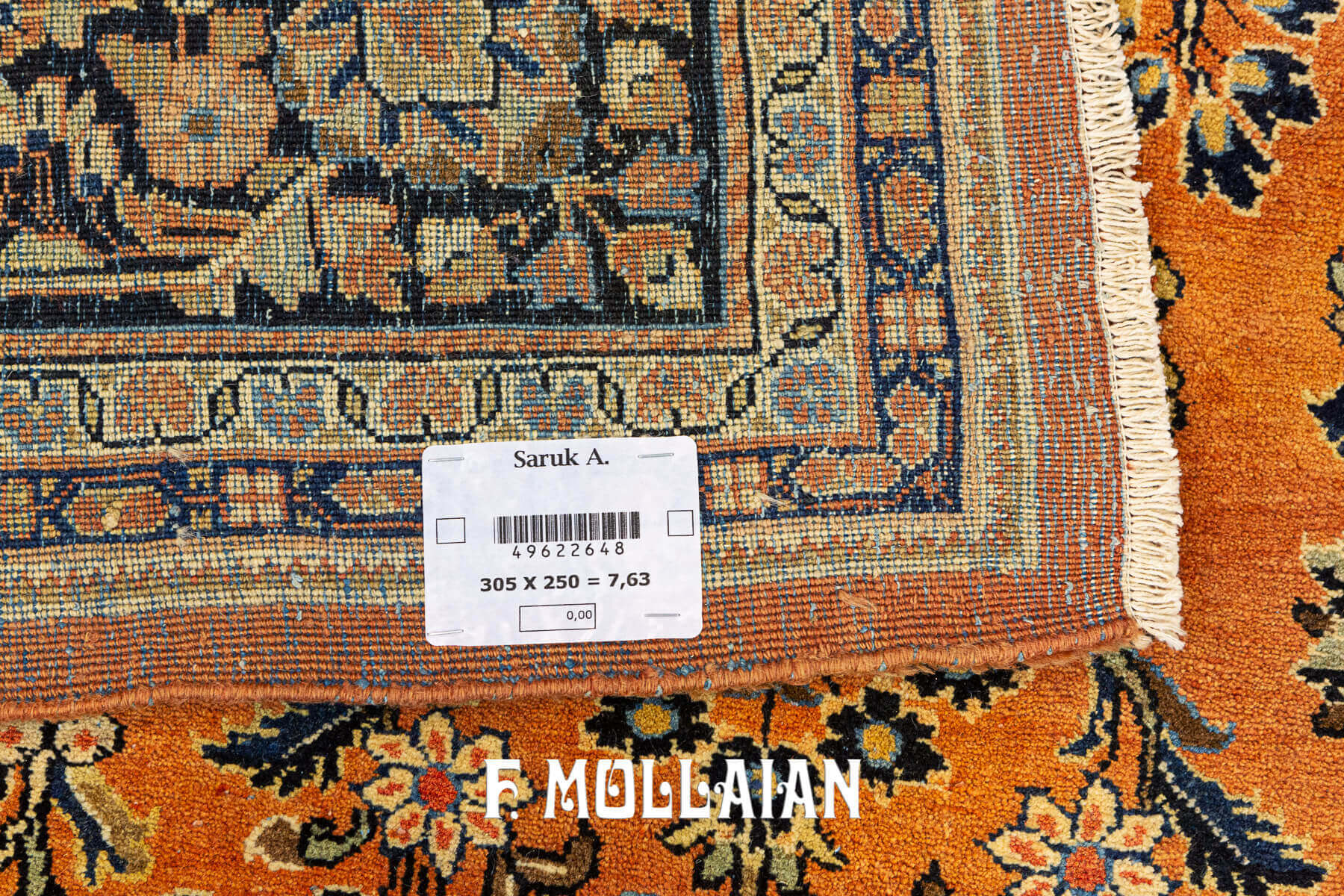 Hand-knotted Floral and All-over Persian Saruk Antique Carpet n°:49622648